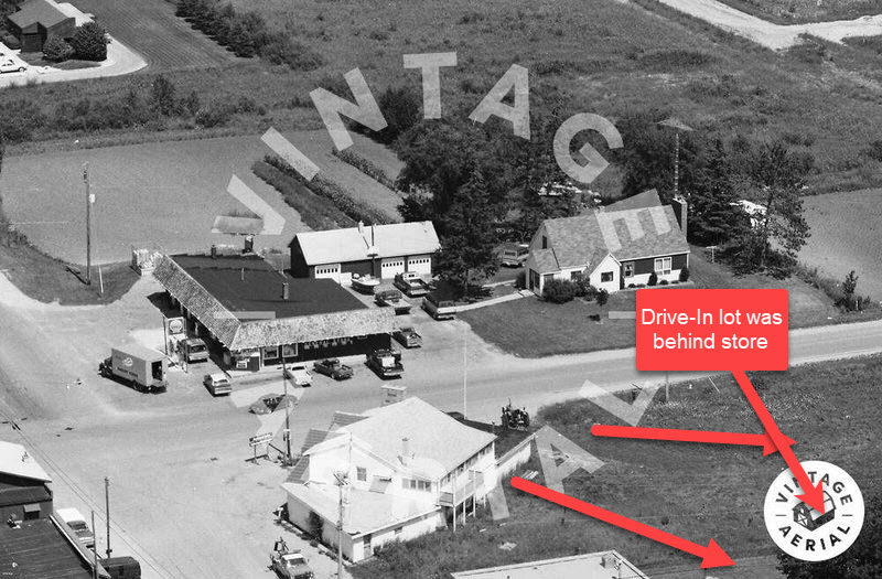 Paul Bunyan Drive-In Theatre - Vintage Aerial (newer photo)